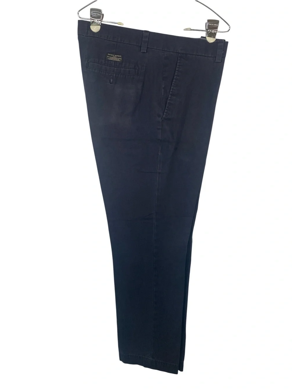 Banana Republic Classic Flat Front Straight-Leg Navy Pants Men’s 36x32